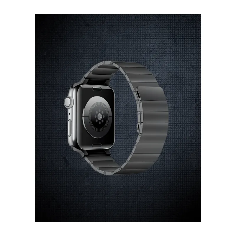 Apple Watch 38mm Kr404 Huks Kordon - Siyah