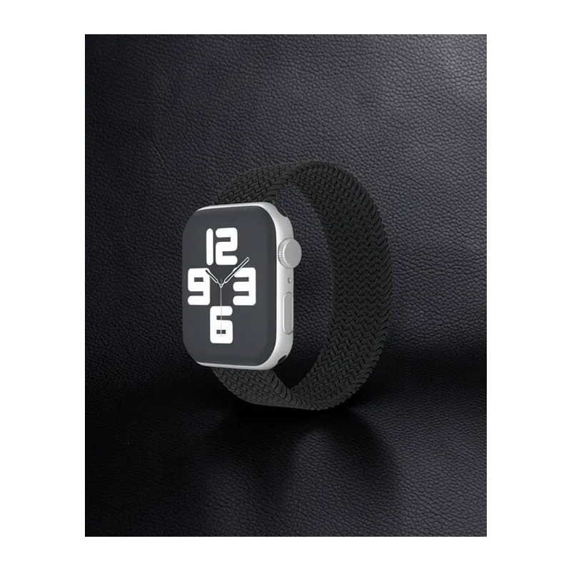 Apple Watch 38mm Ayarlı Solo Silikon Kordon - Siyah