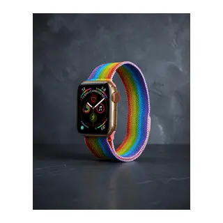 Apple Watch 38mm Metal Mıknatıslı Kordon - Gökkuşağı