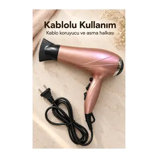 Asma Halkalı Kablolu Saç Kurutma Makinesi