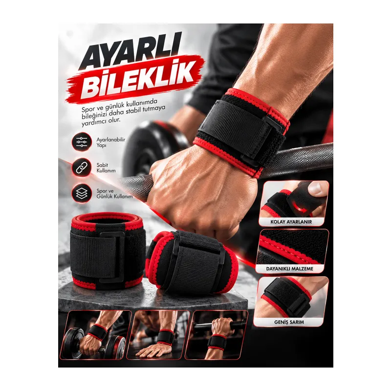 Günlük Kullanıma Uygun Ayarlanabilir Bileklik Cırt Cırtlı Pratik Tasarım
