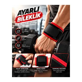 Bileği Kavrayan Ayarlı Bileklik Geniş Bantlı Cırt Cırtlı Rahat Kullanım