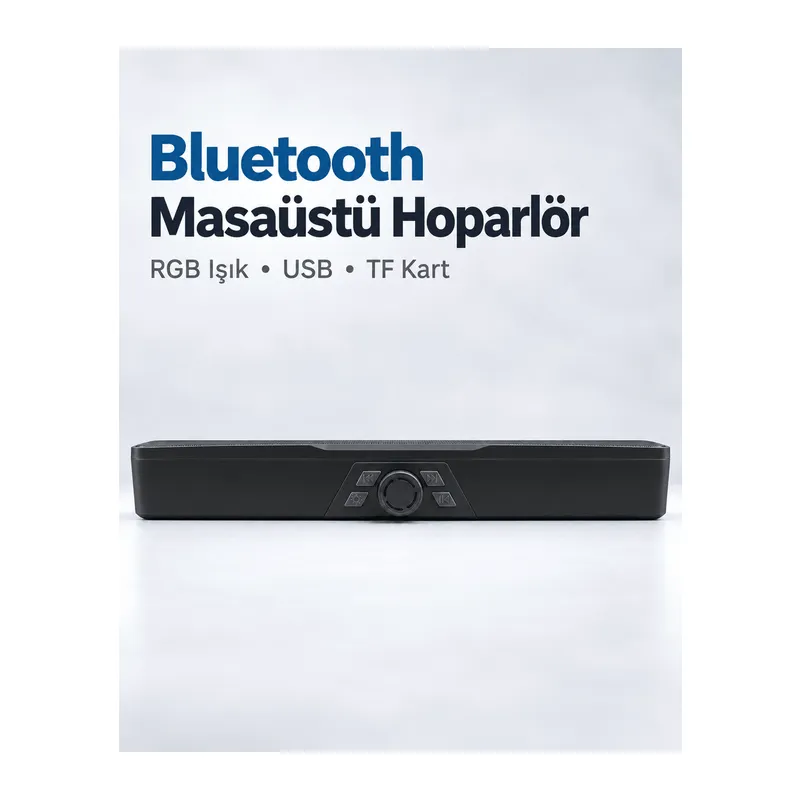 Masaüstü Soundbar Hoparlör Siyah
