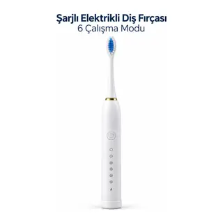 Şarjlı Elektrikli Diş Fırçası Beyaz