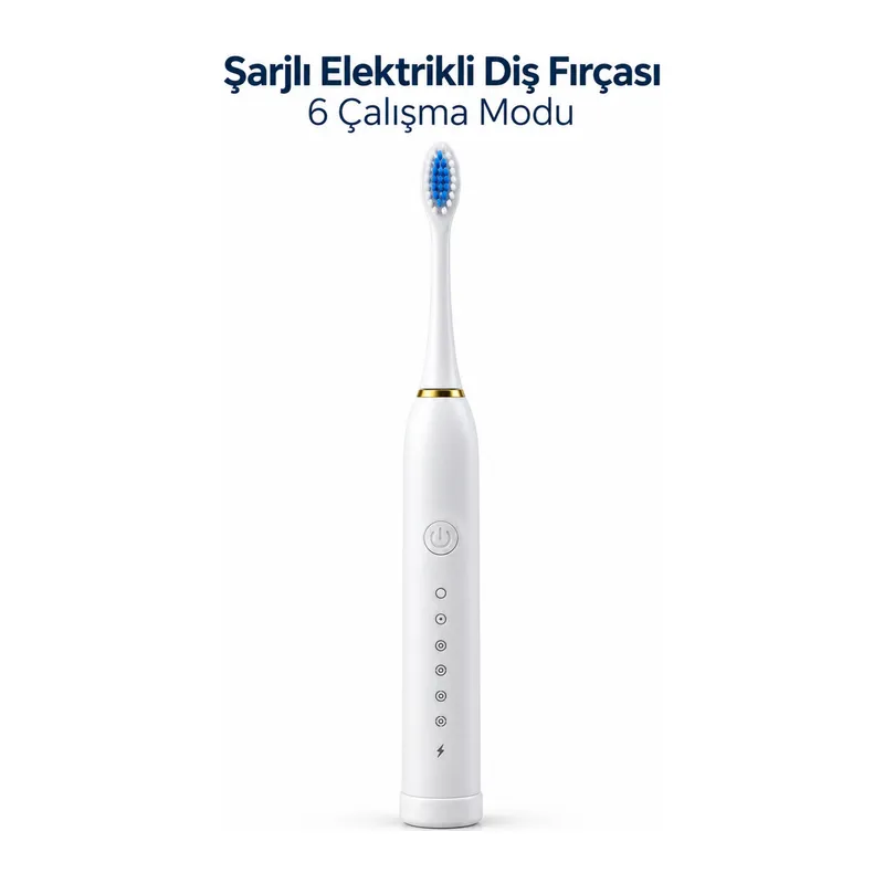 Şarjlı Elektrikli Diş Fırçası Beyaz