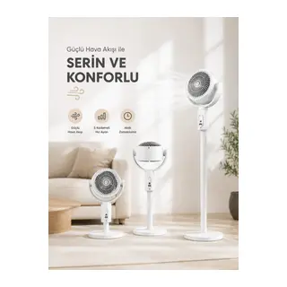 Sessiz Çalışma Özelliğiyle Rahat Kullanım Sunan Dikey Vantilatör