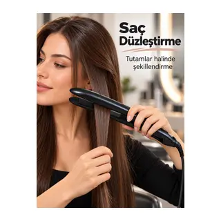 Seramik Plakalı 110–240 V LCD Ekranlı Saç Şekillendirici