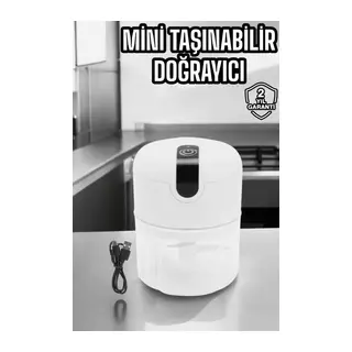 Şarjlı Mini El Rondosu Doğrayıcı Taşınabilir 250 ml Çelik Bıçaklı