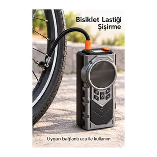 Otomobil ve Motosiklet Lastikleri İçin Dijital Hava Pompası
