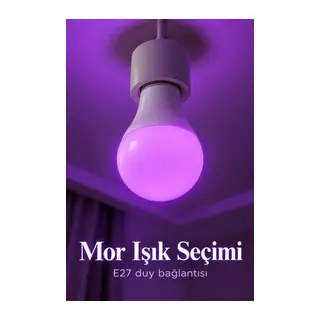 Uzaktan Kumandalı RGB LED Ampul 16 Renk Ayarlı