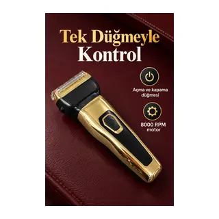 Kablosuz Tıraş Makinesi Paslanmaz Çelik Bıçaklı Set