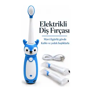 Çocuk Elektrikli Diş Fırçası Mavi