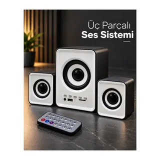Bluetooth Özellikli Mini Dijital Hoparlör Seti
