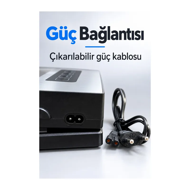 Vakum Paketleme Cihazı Ayrı Poşet Kapatma Düğmeli