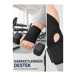 El Bilekliği Başparmak Destekli Ayarlanabilir Bilek Sargısı Sporcu Bilek Bandajı Ayarlanabilir El Bilek Bandajı Başparmak Geçişli Bilek Desteği Günlük ve Spor Kull