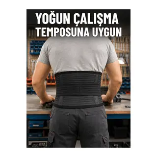 Bel Destek Korsesi Çift Sıkma Bantlı Ayarlanabilir Elastik Bel Kemeri