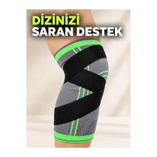 Ayarlanabilir Diz Desteği Çapraz Bantlı Spor Koşu Fitness Dizliği