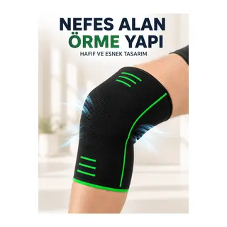 Örme Dizlik Esnek Nefes Alabilen Günlük Spor Diz Desteği