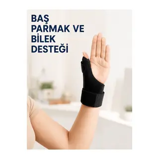 Metal Atelli Başparmak Destekli El Bilekliği Ayarlanabilir De Quervain Bilek Desteği