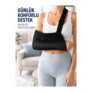 Ortopedik Fileli Kol Askısı Ayarlanabilir Askılı Hava Alabilen Kol Destek Aparatı