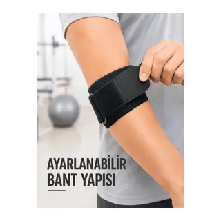 Golfçü Dirseği Bandajı Spor ve Günlük Kullanım İçin Dirsek Bandı