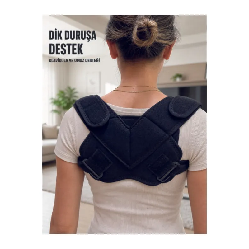 Köprücük Kemiği Destek Bandajı Klavikula ve Omuz Destekli Dik Duruş Korsesi