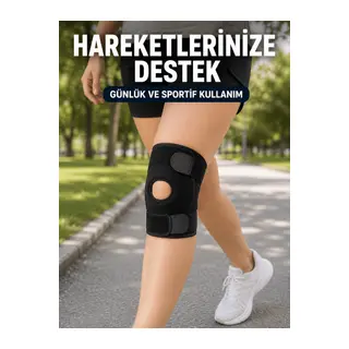 Ayarlanabilir Patella Dizlik Esnek Cırtlı Diz Kapağı Destekleyici Kısa Dizlik