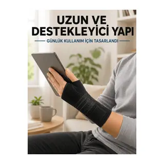 Avuç İçi Metal Destekli El Bilekliği Ayarlanabilir Cırtlı Bilek Desteği