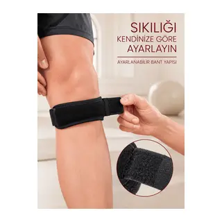 Sporcu Tendon Bandı Ayarlanabilir Diz Destek Bandı Koşu Fitness Egzersiz