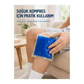 Mavi Termojel Kompres Paketi Sıcak Soğuk Kullanımlı Pratik Jel Kompres