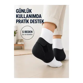 Ayarlanabilir Topuk Desteği S Beden 36-40 Numara Esnek Rahat Topuk Çorabı