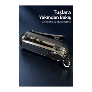 Sesli Bildirim Destekli Makaralı Bluetooth Kulaklık