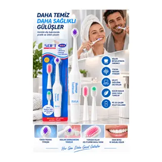 Diş Aralarını Temizlemeye Yardımcı Titreşimli Diş Fırçası