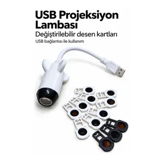 Gece Lambası Dünya ve Güneş Desenli