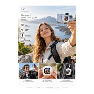 Dahili Bataryalı Kablosuz Selfie Fotoğraf Ekranı