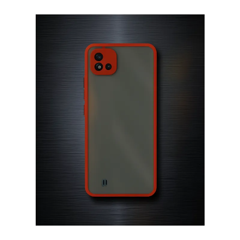 Realme C11 2021 Kılıf Montreal Silikon Kapak - Kırmızı