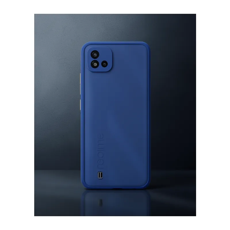 Realme C11 2021 Kılıf Montreal Silikon Kapak - Lacivert