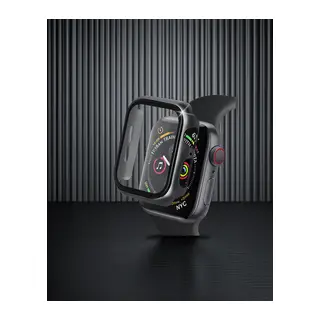 Apple Watch 38mm Camlı Kasa Ekran Koruyucu - Siyah