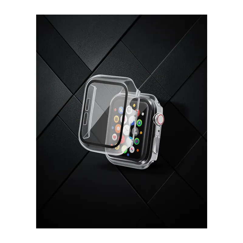 Apple Watch 38mm Camlı Kasa Ekran Koruyucu - Şeffaf