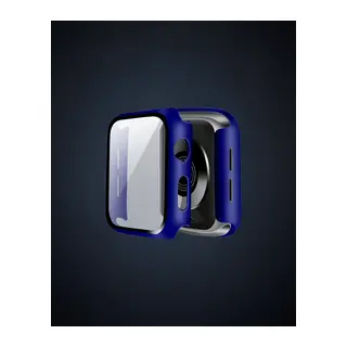 Apple Watch 38mm Camlı Kasa Ekran Koruyucu - Lacivert