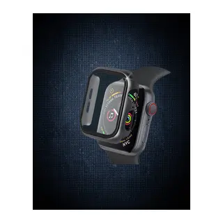 Apple Watch 40mm Camlı Kasa Ekran Koruyucu - Siyah