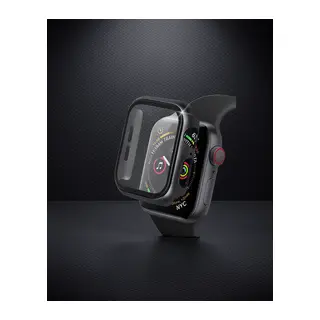 Apple Watch 42mm Camlı Kasa Ekran Koruyucu - Siyah