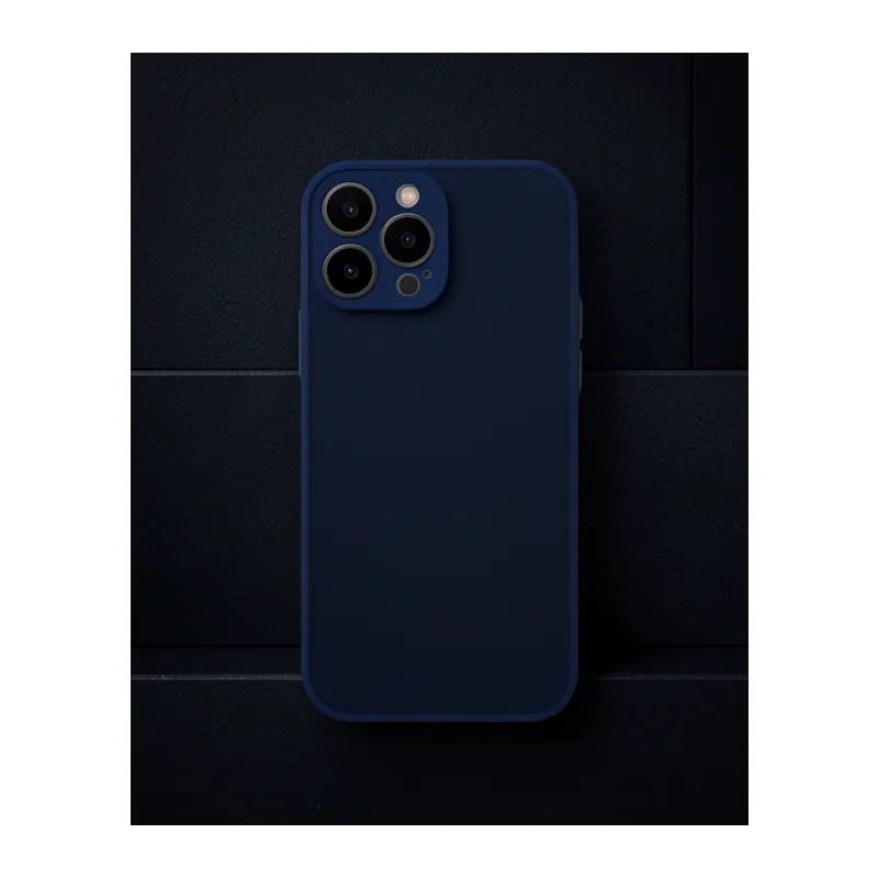 Apple İphone 13 Pro Kılıf Montreal Silikon Kapak - Lacivert