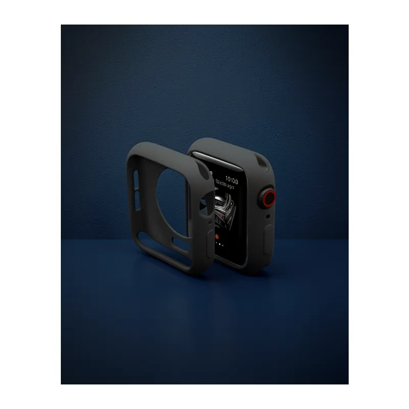 Apple Watch 38mm Silikon Alt Kasa - Siyah