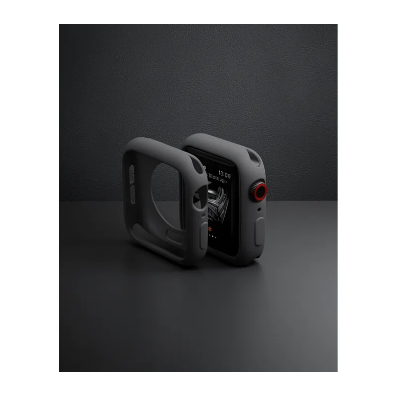 Apple Watch 42mm Silikon Alt Kasa - Siyah