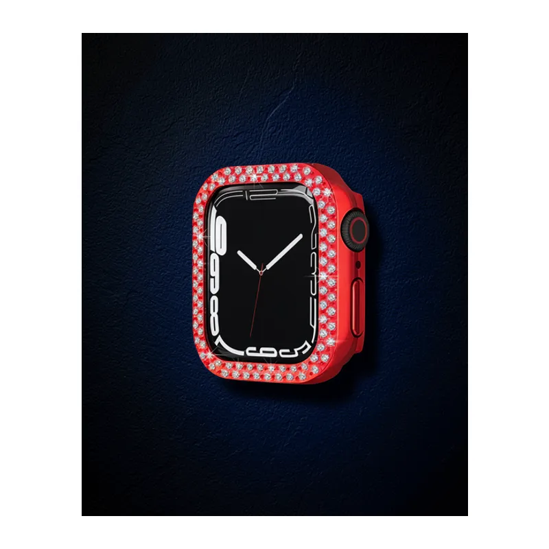 Apple Watch 42mm Taşlı Kasa - Kırmızı