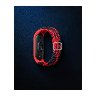 Xiaomi Mi Band 4 Kordon - Kırmızı-siyah