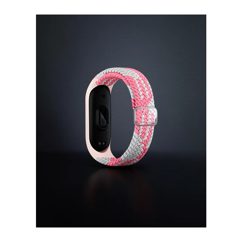 Xiaomi Mi Band 4 Kordon - Pembe-beyaz