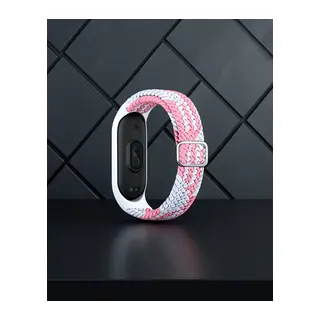 Xiaomi Mi Band 7 Kordon - Pembe-beyaz