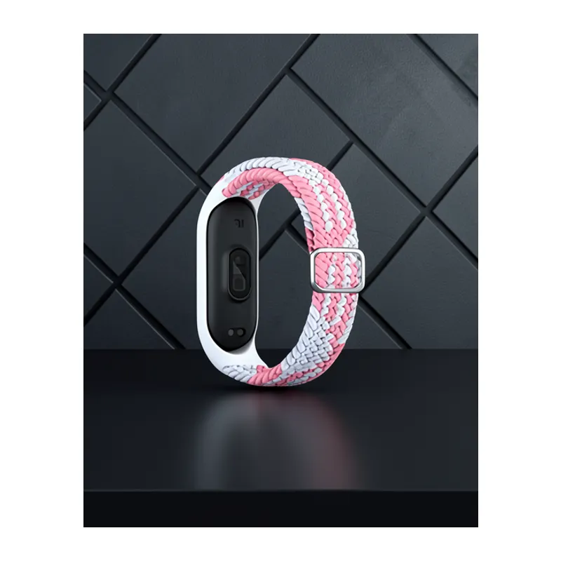 Xiaomi Mi Band 7 Kordon - Pembe-beyaz